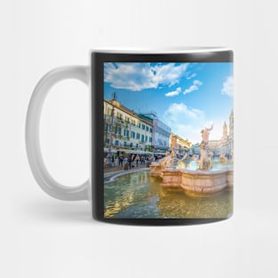 Piazza Navona in Rome, Italy. Mug